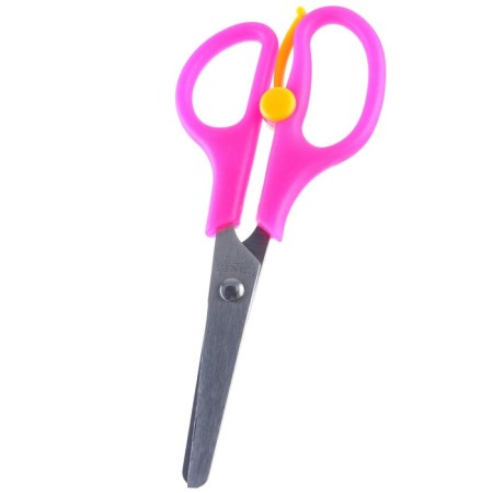 Baby scissors 13 cm, safe, plastic handles with a latch, Minnie Mouse, mix-1