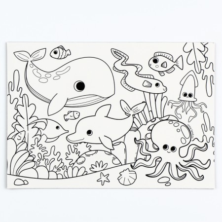 Magnet Coloring Magnes-Magic "Sea Residents", 14.8 × 21 cm-1