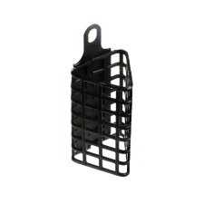 The feeder is steel, triangular, 30 g