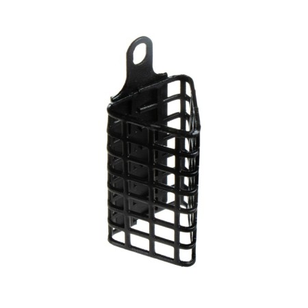 The feeder is steel, triangular, 30 g