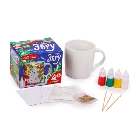 New Year's set for creativity. Drawing on the water: Ebra “Create your mug”, Christmas tree, New Year-1