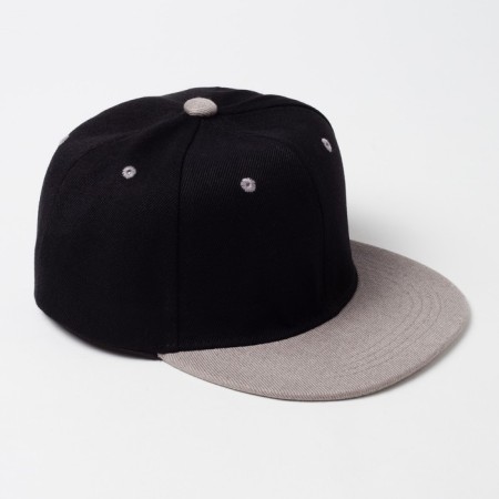 Basebolka with a direct visor for the boy Minaku, size 56, black/gray color-4
