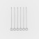Buffalo skewers set, 22 cm, 12 pcs, corrosion -resistant steel