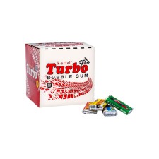Chewing gum Turbosport Racing, melon, orange, apple, peach, 50*4.5 g