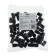 Caps on the tire valve, black, plastic, 60 pcs
