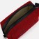 Cosmetic bag with a zipper, with a lining, burgundy color