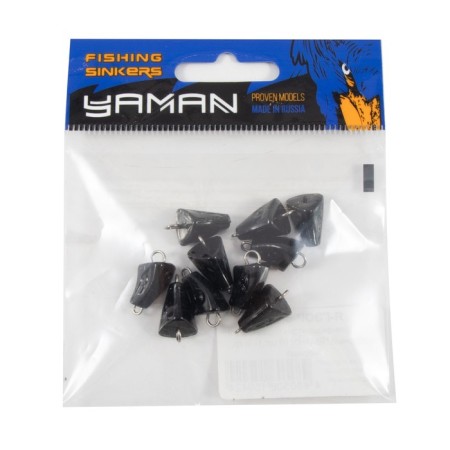 Cargo bullet-excentric stained collapsible Yaman 10 pcs., 6 g, black-4