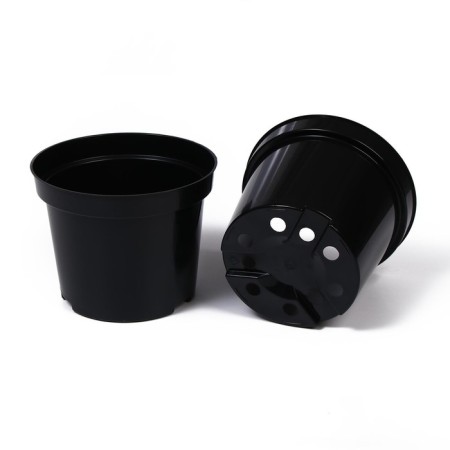 Pot for seedlings, 3 l, d = 19 cm, h = 15 cm, black, greengo-3
