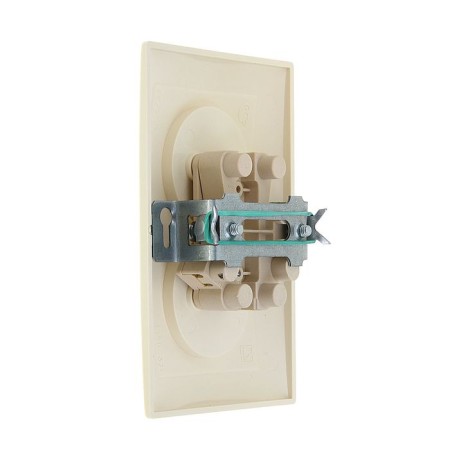 Sanct "Kuntsevo" Selena 8147, 16 A, 250 V, double, hidden, ivory color-1