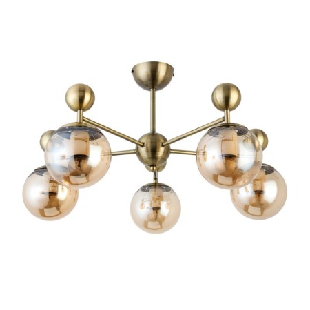 Ceiling EVOLUCE lamp. Sle106302-05. Pechio. 5x60 watts, E27, 63x63x34 cm, bronze color-5