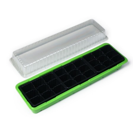 Mini-Pirate for seedlings, 57 × 18 × 12 cm, 3 inserts, 27 cells, Greengo-2