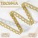 Weep decorative, metallized, 10 ± 1 m, 8 mm, gold color