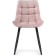 Chalsey Metal Carcass chair 1 metal/velor, black/pink 50x60x80 cm