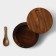 Bank for spices with a spoon, 10 × 6 cm, acacia