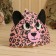 Bath cap with children's applique "Pink leopard"