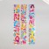 Stick plastic volumetric "mermaids and outfits" with gold stroke mix 33.5x6 cm