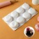 Form for mussa desserts and baking konfinetta “puenti”, silicone, 30 × 18 × 3 cm, 8 cells (6.6 × 3 cm), white color
