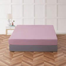Arya Home Camino elasticum sheet, size 160x200x33 cm, pink color
