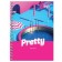 Notebook A6, 120 sheets in a cage on the crest "Barbie Style", a solid cover, matte lamination, selective varnish, mix