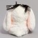 Soft toy "Bunny" with a black bow, 20 cm