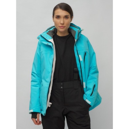 Ski suit female, size 42, blue color-8
