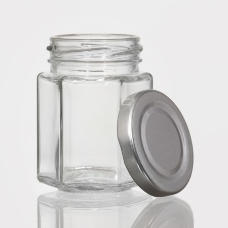 Glass jar for spices with a metal lid "Ideill", 80 ml, 5.5 × 7 cm-1
