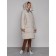 Coat insulated winter female, size 42, beige color