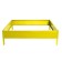 The flowerbed is galvanized, 100 × 100 × 15 cm, yellow, "quadro", Greengo