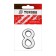 Door digit "8" tundra, plastic, chromium color, 1 pc.
