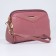Bag Cross-Bodi with a zipper, pink color