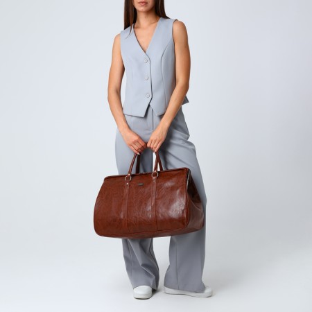Road bag with lightning, brown color-3