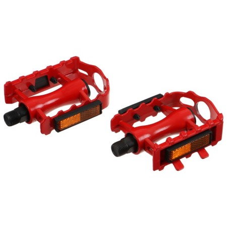 Pedals 9/16 "Dream Bike, with bearings, plastic/steel, red color-2