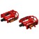Pedals 9/16 "Dream Bike, with bearings, plastic/steel, red color