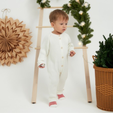 Knitted Kroshka I, r.68-74, milk-1