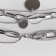 Piece "chain" three threads, color silver, 66 cm