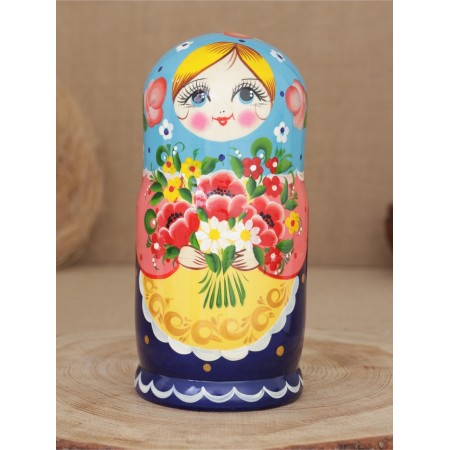 Nesting doll "poppy bouquet" 5 puppet-2