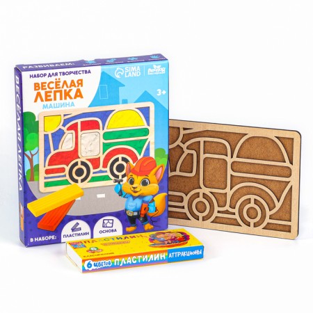 Plasticine pictures "Machine"-4