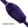 Bulas for rhythmic gymnastics inserted Grace Dance, 35 cm, purple color
