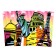 Thermal engine with puzzle "World pop art", 54 elements, 350 ml