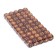 Playing bones, 1.6 × 1.6 cm, set 50 pcs, brown