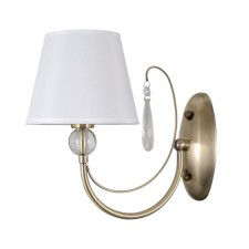 Бра Gerhort G11097/1wAB WT, 1х40Вт, E14, 25х15х29 см, цвет бронза