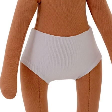 Soft doll "Tina in a pink dress with sequins", 32 cm-7
