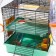 Mini cage for rodents, two -tier, with a shelf, house and a mix of labyrinths