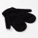 Mitten children's single -layer minku "plain", col. Black, rr 15 (6-8 years old)