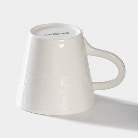Porcelain coffee magistro Crotone, 100 ml, white color-2