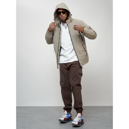 Male spring jacket, size 50, beige color-6