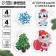 New Year's mosaic sticker uniform “New Year! Visiting Santa Claus "