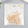 Buttons plastic for creativity 2 punctures "Illusion" gold set 40 pcs 1.2x1.2 cm
