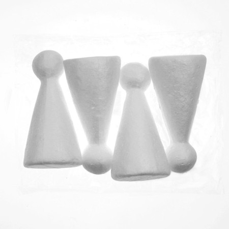 The basis for creativity and decoration "cap", set of 4 pcs., Size 1 pc. - 13 × 6 × 6 cm-3