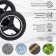 Walking stroller Sweet Baby Suburban Light, color Light Black